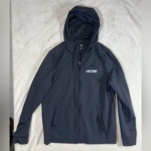 RHONE Medium Performance Stretch Cotton Full Zip Hooded Coat LIFETIME Fitness